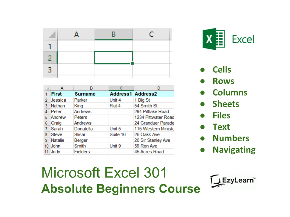 microsoft excel spreadsheet course