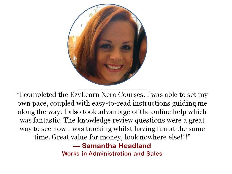 clerical and administrative online training course testimonial