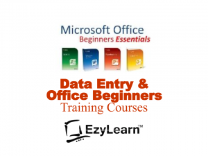 Data Entry and Microsoft Office Beginner Essentials Training Courses - EzyLearn logo